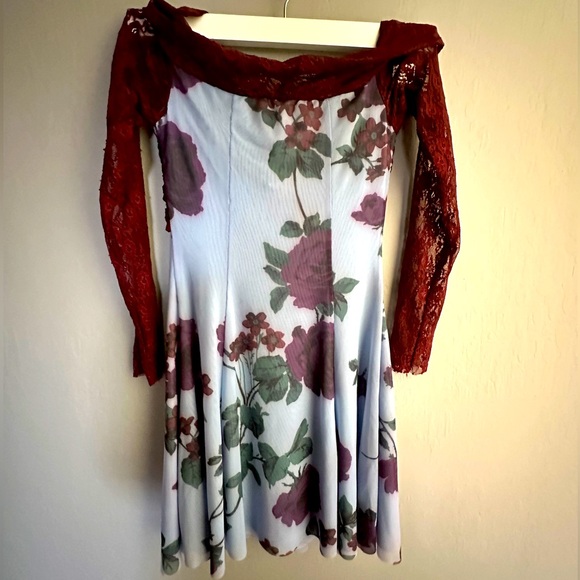 Kimchi Blue Mesh and Lace Minidress - Picture 2 of 6